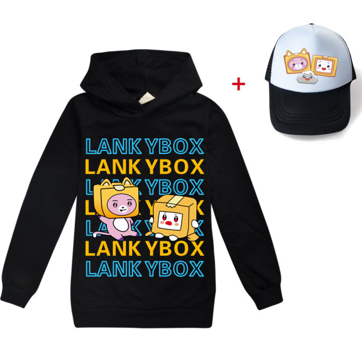 lankybox-เสื้อฮู้ดเสื้อผ้าเด็กหลายพิมพ์แขนยาวสำหรับเด็กเด็กผู้ชายเด็กผู้หญิงเสื้อกันหนาวมีฮู้ดเด็กผู้ชายน่ารัก