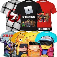 COD SDFGERTERT เสื้อยืดแขนสั้น พิมพ์ลายการ์ตูน ROBLOX สําหรับเด็กผู้ชาย อายุ 3-13 ปี