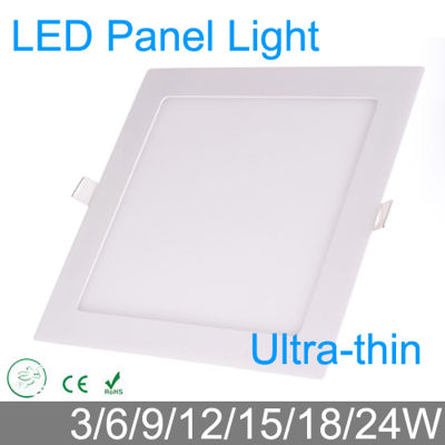 Ultra thin 3W 6W 9W 12W 15W 18W 24W LED downlight Square LED panel painel light 4000K bedroom luminaire Ceiling Recessed lamp