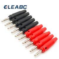 10Pcs/lot Red and Black 4mm Solderless Side Stackable Banana Plug Clamps