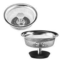 Kitchen Sink Strainer 3-1/2 Inch Drain for Stopper Combo Basket Replacement Sink Drain with Handle Sink Stopper (2 Pcs)