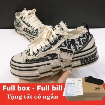 FULL BOX  FULL BILL Giày sneaker ĐẾ GỖ giày XVessel rách dior chuẩn 11   Lazadavn
