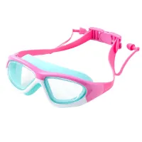 HD Children Swimming Goggles Kids Diving Glasses With Earplugs Anti-Fog UV Silicone CLear Lens Waterproof Eyewear For Boy Girl Goggles