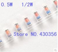 100pcs LL34 1 / 2W ซีเนอร์ไดโอด ZMM2V 2V2 2V4 2V7 3V 3V3 3V6 3V9 4V3 4V7 5V1 5V6 6V2 6V8