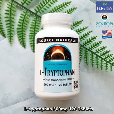 แอล ทริปโตเฟน L-Tryptophan 500 mg 120 Tablets - Source Naturals