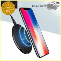 ปลั๊กชาร์จ Usb Hoco (ของแท้100%) ใหม่!! Hoco CW6 แท่นชาร์จโทรศัพท์แบบไร้สาย ระบบ Qi Wireless Charger หัวชาร์จเร็ว Samsung&amp;Oppo&amp;Vivo&amp;Iphone