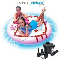 Intex ส่งฟรี แพยาง เป่าลม กลม ห่วงยาง เฮลโล คิตตี้ 1.37 ม. รุ่น 56513 + ที่สูบลมไฟฟ้า