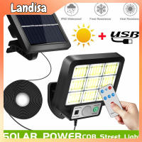 Outdoor Usb Solar Street Light Energy Saving Remote Control Dusk To Dawn Pir Motion Sensor Lamps