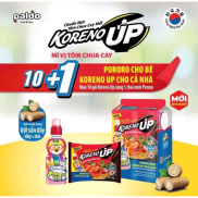 KORENO UP MÌ Vị Tôm Chua Cay 10gói 67g Tặng 1 Chai Nước Uống Pororo