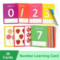 Children  Reading and Writing Number Cognition Flashcards Maths Learning Cards Baby Montessori Kids Early Educational Toys Flash Cards Flash Cards