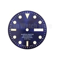 Seik..For NH36 Movement Diving 300Mm Refitted With Japanese C3 Luminous Watch Case Blue Dial No Window With S Logo