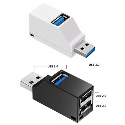 USB 3.0 2.0 Hub Splitter 3พอร์ตอะแดปเตอร์กล่องขยายมินิสำหรับ PC แล็ปทอปแมคบุ๊คโทรศัพท์ความเร็วสูง U Disk Reader อุปกรณ์เสริม Feona
