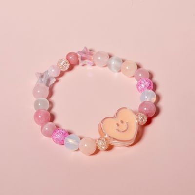 LETSGETAWAY - Lucky Stone Bracelet (Preorder 7 days) *ไม่ต้องเผื่อไซส์นะคะ* / กำไลข้อมือหินมงคล สุดน่ารัก รุ่น Lilly Rose (สินค้าจัดส่งหลังสั่งซื้อ 7 วัน ทำการ)