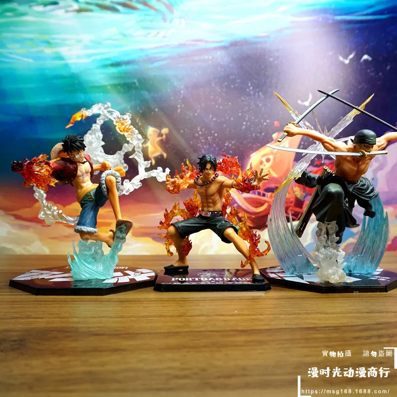 Figure, Zoro, Luffy, Ace: Tậu ngay bộ sưu tập figure đầy đủ về ba tay săn hải tặc nổi tiếng Luffy, Zoro và Ace trong One Piece. Họ là những nhân vật được yêu thích nhất của mọi fan hâm mộ anime.