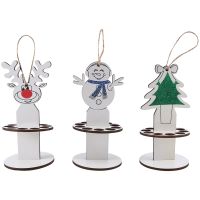 3Pcs Christmas Unique Money Holder,Handmade Christmas Desktop Ornaments,Christmas Tree,Reindeer, Money Holder