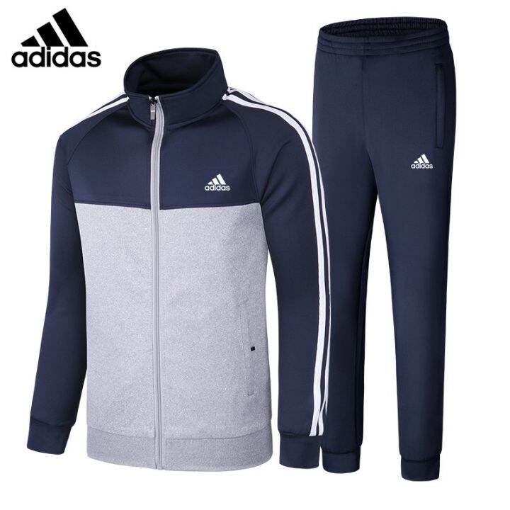 ของแท้อย่างเป็นทางการ-กระเป๋าadidas-official-store-เสื้อแจ็คเก็ตกีฬากางเกงชุดคู่รักสุขภาพชุดกีฬาสันทนาการดูดซับเหงื่อถักผ้า