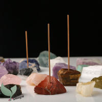 ธรรมชาติ Selenite/fluorite/lapis Lazuli หินผู้ถือธูปสำหรับ Sticks,กระถางธูป,Ash Catcher สำหรับโยคะ,การทำสมาธิและตกแต่งบ้าน