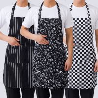 ☸ New Fashion Canvas Kitchen Aprons For Woman Men Chef Work Apron For Grill Restaurant Bar Shop Cafes Beauty Nails Studios Uniform