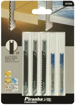 10Pcs Jigsaw Blades Set For Black Decker Jig Saw Metal Plastic