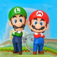 ร้านขายของเล่น10Cm Super Mario Bros 473 # Mario 393 # Luigi PVC ตุ๊กตาขยับแขนขาได้ตุ๊กตาโมเดล Mario Luigi ตุ๊กตาตุ๊กตาคริสต์มาสกวางเรนเดียร์วันเกิดเด็ก