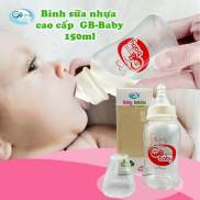 150ml 250ml 1 Bình sữa nhựa cao cấp CỔ HẸP không BPA - GB BABY Công nghệ