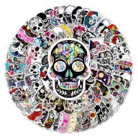 TM100 Skull กระเป๋าเดินทางสติกเกอร์ Creative Graffiti กระเป๋าเดินทางกันน้ำแล็ปท็อปสติกเกอร์ตกแต่ง