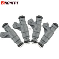 4PCS หัวฉีดน้ำมันเชื้อเพลิง Nozzels OEM 0280156063 FJ896 06A906031BC สำหรับ Audii TT Quattro 2003 2004 2005 2006 1.8L 3.2L รถอุปกรณ์เสริม