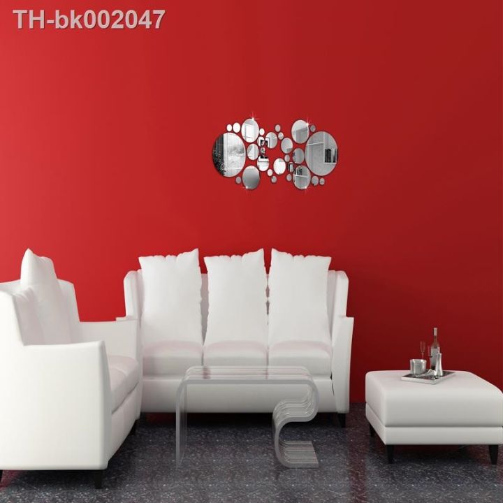 new-promotion-poster-diy-wall-sticker-3d-stickers-acrylic-mirror-modern-multi-piece-package-large-pattern-yes