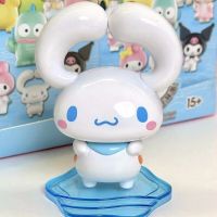 【CW】Sanrio Cartoon Cinnamoroll Mymelody Kuromi Figure Hellokitty Pompom Purin Action Figurines Backward 3.0 Model Anime Doll Kid Toy