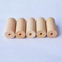 fyjh50pcs unfinished nature cylinder wood beads 18*40mm wood tube wood pipes accessories crafts