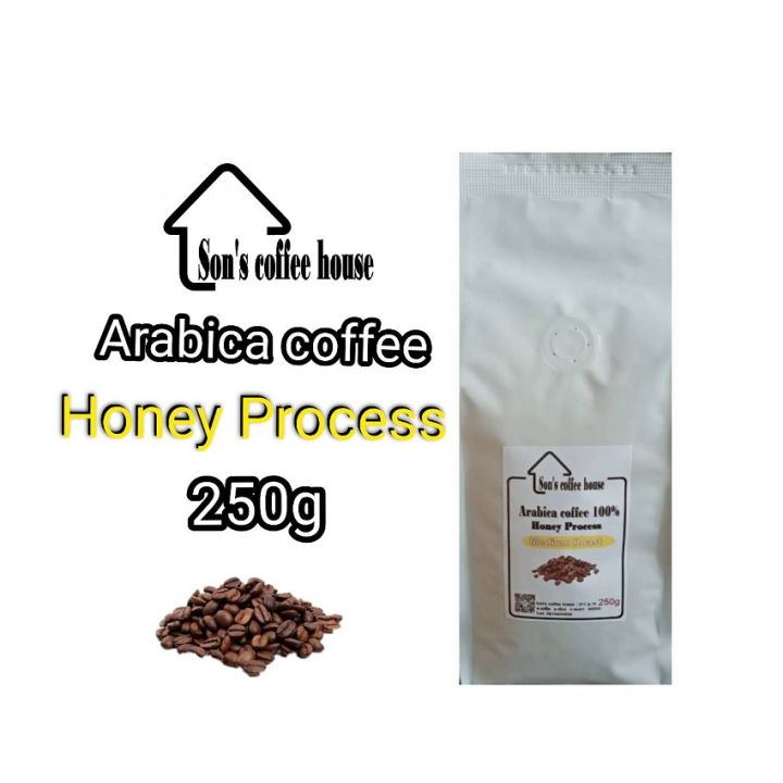 Arabica coffee Honey Process Medium roasted 250g กาแฟฮันนี่คั่วกลาง