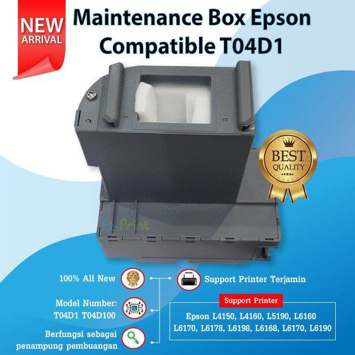 Epson T04D1 Maintenance Box Compatible Reset Waste Tank Printer L4150