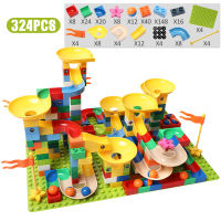 83-332PCS Marble Race Run Bricks Big Size Building Blocks Funnel Slide Blocks DIY Bricks Toys For Children Girls