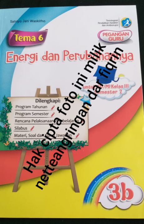 Pegangan Guru Tematik Kelas 3 Semester 2 Tema 6 Sdmi K13 Rev 2018 Satriyo J W Lazada Indonesia 4714