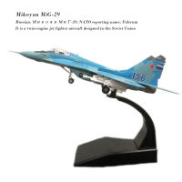 【Customer favorite】 AMER 1/100แบบจำลองย่อขนาดโมเดลเครื่องบินรบ Mikoyan MiG-29ของเล่นโมเดลเครื่องบินโลหะแบบจำลองสำหรับเป็นของขวัญ/ของสะสม