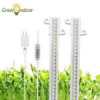 Indoor 20W Led Grow Light Full Spectrum Phyto Lamp 2pcs Led Bars For Plants Growing Flowering With Timer Dimming Phytolamp Strip