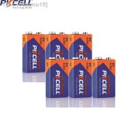 ljmu15 6PC PKCELL 9V 6LR61 6AM6 1604A MN1604 522 Alkaline Battery 9 v Primary Batteries For Gas Stoves Water Heater Microphone