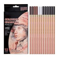 12pcsbox Soft Pas Wood Pencil Crayon Charcoal Pencils for Sketching Drawing