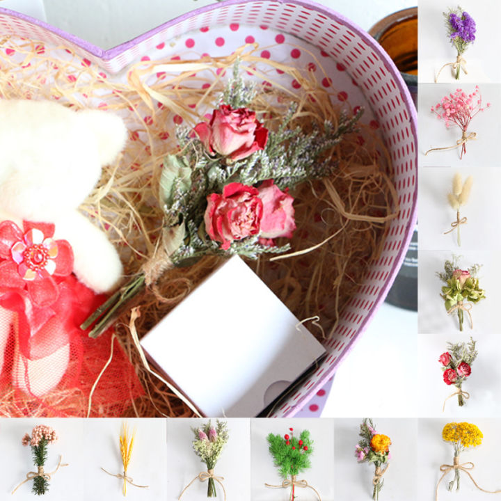 yurongfx-ดอกไม้แห้งมินิธรรมชาติช่อดอกไม้งานแต่งงานถนอมความสดเด็กเล็กของขวัญภาพแต่งบ้าน1ชิ้น