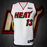 เสื้อบาส เสื้อบาสเกตบอล NBA Miami Heat เสื้อทีม ไมอามี ฮีท #BK0032 รุ่น Association Bam Adebayo#13 ไซส์ S-5XL