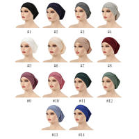 QianXing Shop New Malaysia Solid Color Fashion Underlay Hat Thread Cotton Cross Front Style Small Hat