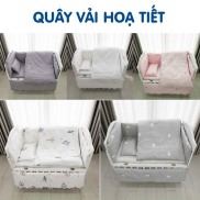 Set quây vải 9 món cao cấp cho nôi, cũi