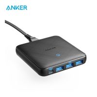 J28 Anker GAN 65W ที่ชาร์จความเร็วสูง USB C อะแดปเตอร์ชาร์จในรถยนต์ Powerport Atom III Slim 45W เครื่องชาร์จติดผนัง Type C โทรศัพท์มือถืออะแดปเตอร์เครื่องชาร์จ