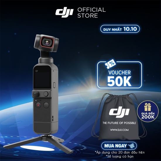 Dji osmo pocket 2 máy quay phim chống rung 4k 60fps - hàng chính hãng - ảnh sản phẩm 1