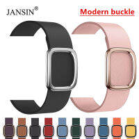 Leather Modern Buckle Strap For Band 38MM 42MM celet Correa For Series 7 41mm 45mm 40MM 44MM 6 5 Watchband