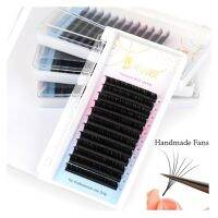 Rujade All Sizes 6-20mm Individual Eyelash Extension Matte Black Premium Russian Volume Eyelash Handmade Faux Mink Lashes Cilias Cables Converters