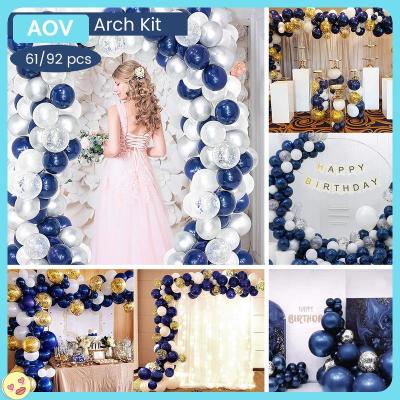 Baby Shower Decor Diy บอลลูน Arch ชุดลูกโป่งของตกแต่งงานแต่งงานสีขาวน้ำเงิน Confetti บอลลูน Garland ชุดโค้ง Diy อาบน้ำเด็กทารกงานแต่งงาน Party คอนเฟตตี้ตกแต่งบอลลูน