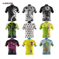 Alienskin High Quality 2022 New Team Men Cycling Jersey Clothing Black Short Sleeve Breathable Quick Dry Cycle Jersey Clothes