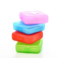 Mini Organizer Case 4 Grids Pill Box Tablet Pill Case Travel Drug Dispenser Storage Container Medicine Boxes Dispensing Medical