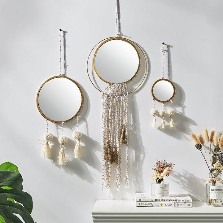 creative-decorative-mirror-long-tassel-pendant-metal-round-mirror-wall-golden-mirrors-wall-hanging-ornaments-home-decor-mirrors